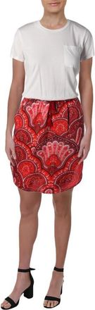 Ralph Lauren Lauren Ralph Lauren Marlana Mixed Media Paisley Print Shirtdress Size S