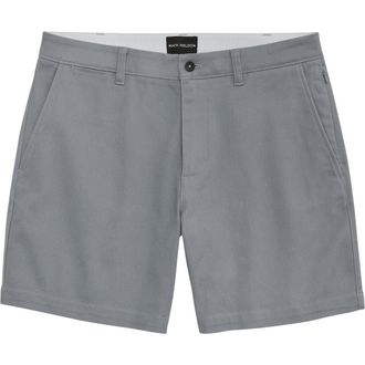 Mack Weldon Stretch Twill Chino Shorts in Monument at Nordstrom, Size 30