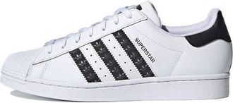 adidas Superstar Logo Stripes - White Black H68101