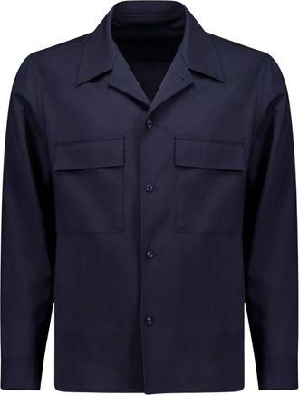 Autore Giacca Cousteau - Heren - Zomerjassen - Blauw - M - Wol - Jassen