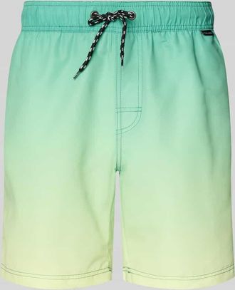 Blend Badeshorts mit Ges&auml;&szlig;leistentasche Modell BHRISLEA GRADIENCE in Gruen, Gr&ouml;&szlig;e XXL