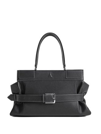 Mani&egrave;re De Voir Calais buckle tote bag - Black