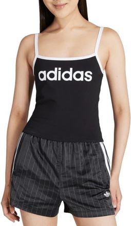 adidas Logo Camisole in Black at Nordstrom, Size X-Small