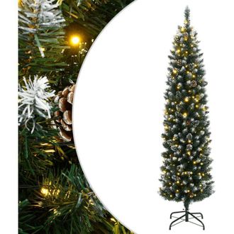 vidaXL &Aacute;rbol De Navidad Artificial Estrecho Con 300 Leds 240 Cm Vidaxl