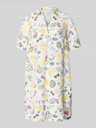 Tom Tailor Relaxed Fit Freizeitkleid aus Leinen-Viskose-Mix in Weiss, Gr&ouml;&szlig;e 36