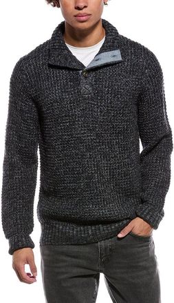 Weatherproof Vintage Textured Mixy Quarter Button Pullover