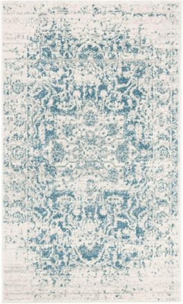 Safavieh Alfombra tradicional de polipropileno azul/blanco, 122 x 183 cm