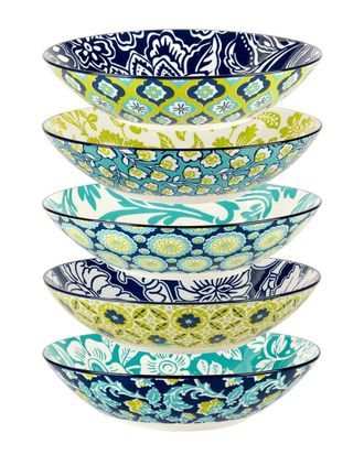 Certified International Tapestry Set Of 6 Soup/Pasta Bowls