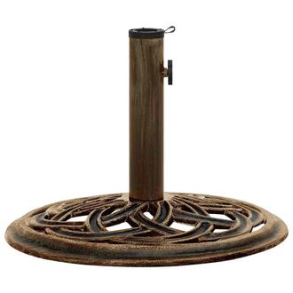 vidaXL Base De Sombrilla De Hierro Fundido Bronce 44x44x31 Cm Vidaxl