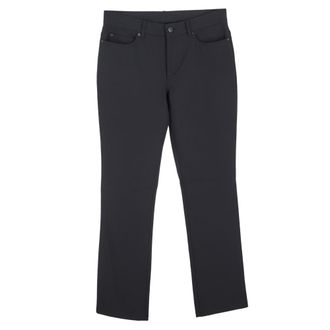 Escada Straight-Leg Trousers in Black Silk