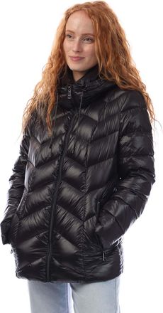 DKNY Dames/Dames Rits Front Down Jas (Zwart)