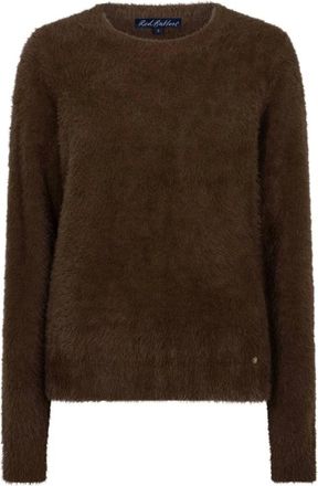Red Button Sweet Fuzzy Pullover - Dames - Truien - Bruin - Maat: M