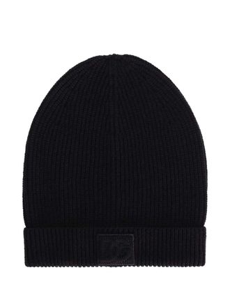 Dolce & Gabbana geribbelde hoed met logoplaat