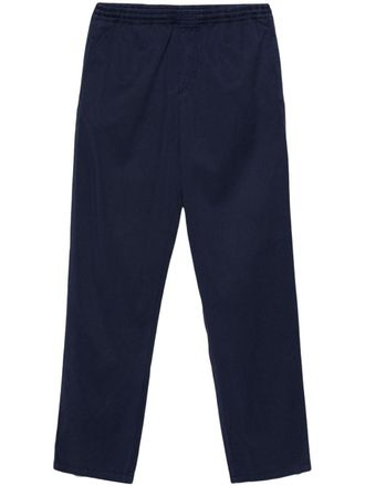 Aspesi drawstring-waist tapered trousers - Blue