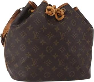 Louis Vuitton Pre-owned Bucket Bags, female, Brown, Size: ONE SIZE Pre-owned Canvas Bucket Bag