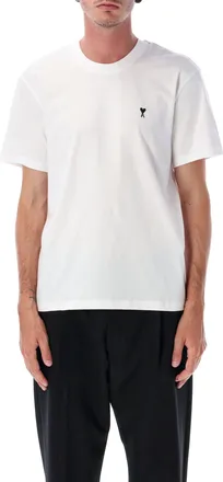 Ami White Cotton Ami De Coeur T-Shirt