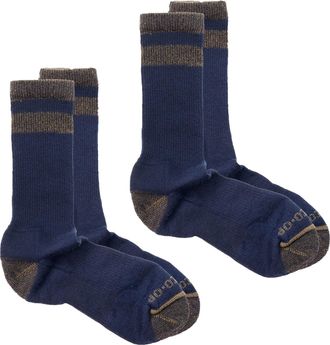 Rei Co-Op Merino Wool Ultralight Crew Hiking Socks - 2 Pairs Blue M