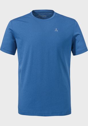Sch&ouml;ffel Funktionsshirt SCH&Ouml;FFEL T Shirt Hohberg M, Herren, Gr. 58, blau (8405, blau), Oberstoff: 60% Baumwolle, 40% Polyester, Rundhals, Shirts Funktionsshirt