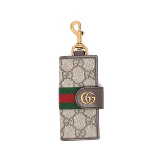 Gucci Ophidia Logo Stripe Keyring