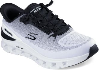 Skechers Mens Arch Fit Glide-Step Pro Hands Free Slip-in, White/Black, 10
