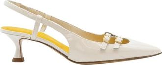 Mara Bini Slingback Pump - Dames - Pumps - Beige - 38 EU - Leer - Schoenen
