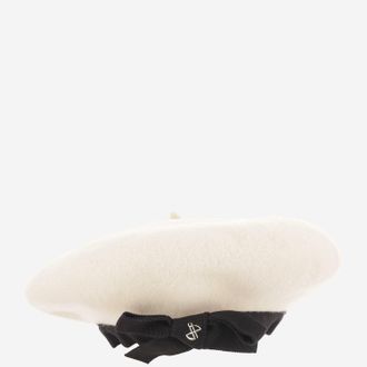 Patou Womens Hat, Wool, Cream