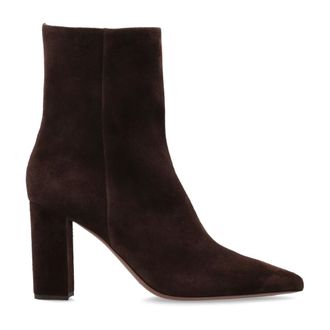 PARIS TEXAS Schoenen, Dames, Bruin, 38 EU, Leer, Anja Enkellaarsjes met Hak