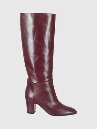 Alberta Ferretti Smooth Leather Knee-High Boots with Mid Heel