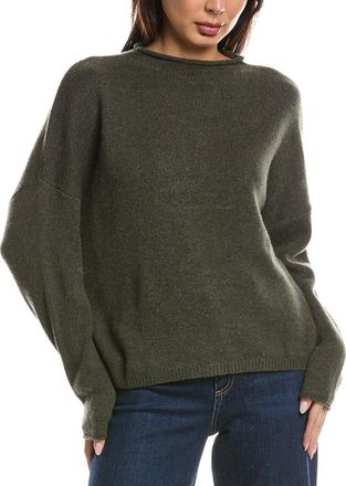 Fort&eacute; Cashmere Slouchy Roll Trim Cashmere Pullover