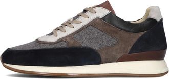 Van Bommel Grijze lage sneakers voor heren - Heren - Sneakers - Grijs - 43 EU - Su&egrave;de - Schoenen