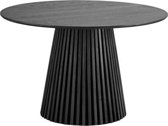 Moloo Mesa de comedor redonda para 4 personas &oslash;120 cm roble negro