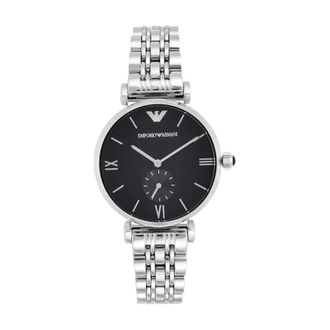 Emporio Armani Accessoires, Heren, Grijs, ONE Size, Retro Horloge Ar 1676