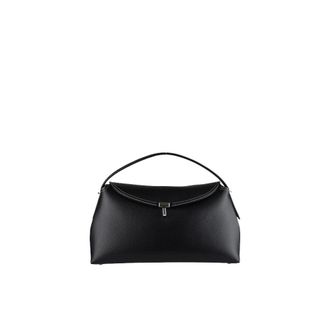 Toteme T-Lock Top Handle - Dames - Tassen - Zwart - Maat: ONE Size Leer