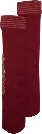 Uma Wang Calzini con ricamo - Rosso