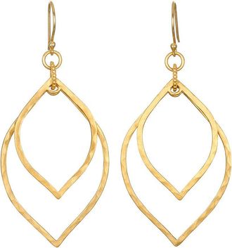Satya Jewelry Transformed by Light Lotus Linear Earrings