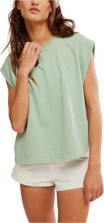 Free People Better Muscle Tee in Cameo Green at Nordstrom, Size X-Small