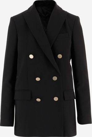 F.it Zweireihige Jacke aus Stretch-Nylon