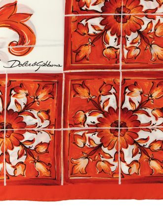 Dolce & Gabbana Womens Orange Silk Umbrella Accessory