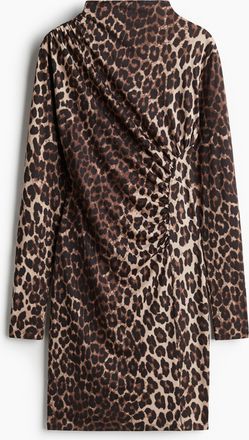 H&M Drapiertes Bodycon-Kleid - Brown