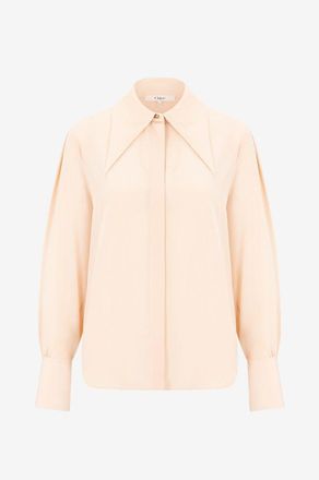 Chlo&eacute; Cr&ecirc;pe-de-Chine-Hemd H&eacute;ritage