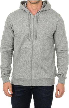 Armani Jeans Hoodie Zwart Lange Mouw - Heren - Vesten met rits - Grijs - 2XL - Katoen - Hoodies & sweatvesten