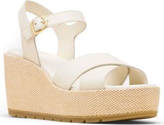 Sorel Womens Sunpeak Wedge Ankle Strap Sandals In Chalk, Gum