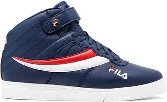 Fila Fila Mens Everyday Sport Athletic Casual High-top Vulc 13 Mid Lace Up Sneaker, Fila Navy/Fila Red/White, 8 UK