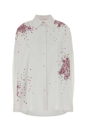 Dries Van Noten White Poplin Oversize Casia Shirt