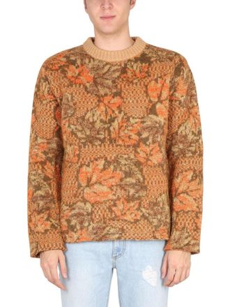 ERL Textured Jacquard Knit Sweater