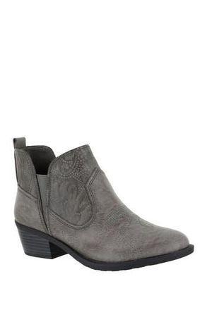 Easy Street Legend Western Bootie - Multiple Widths Available in Grey/grey Embossed at Nordstrom Rack, Size 7.5