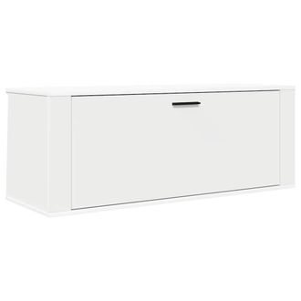 vidaXL Vidaxl - Mueble Zapatero Pared Madera Contrachapada Blanco 100x35x38 Cm
