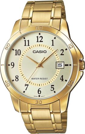 Casio Mens Gold Analog Watch with Champagne Dial - MTP-V004G-9B