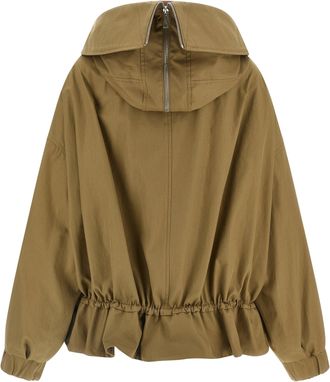 Dries Van Noten Womens Beige Cotton Shell Jacket Clothing