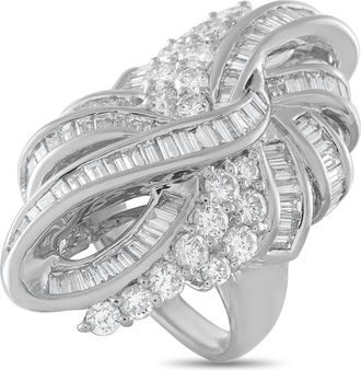Luxury Bazaar Platinum 5.0ct Diamond Ring MF18-041026